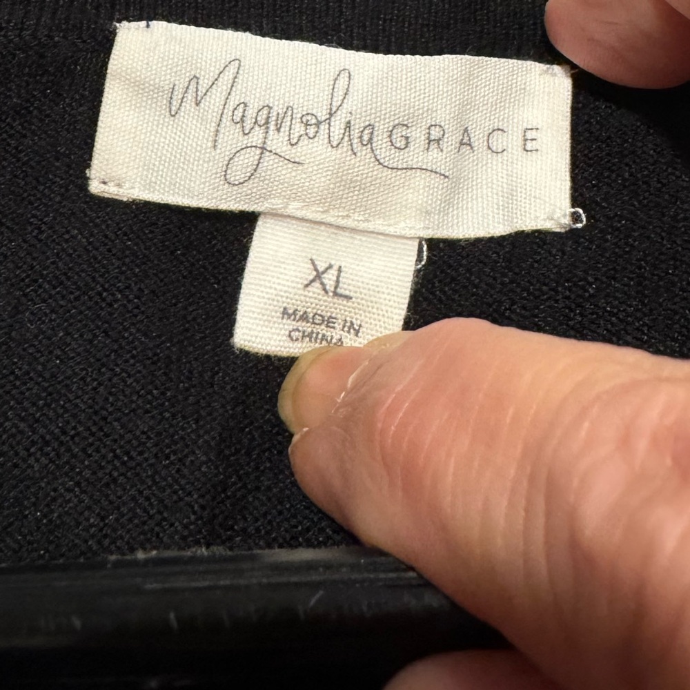Women’s Black Sweater by Magnolia Grace! NWOT! Size XL!! - Picture 4 of 5